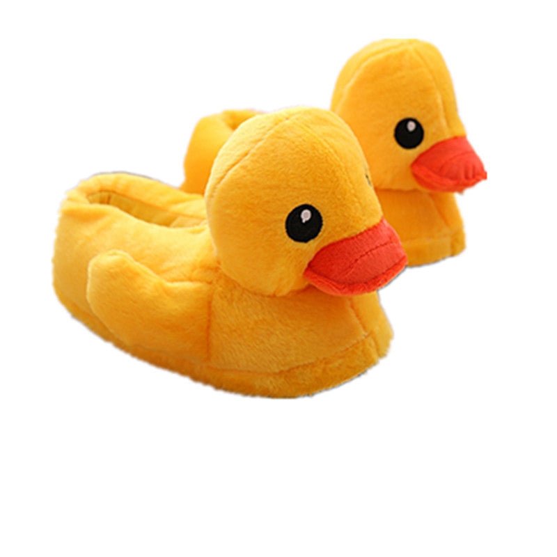 Cute Rubber Duck Plush Home Slippers And Shoes - Babyvera