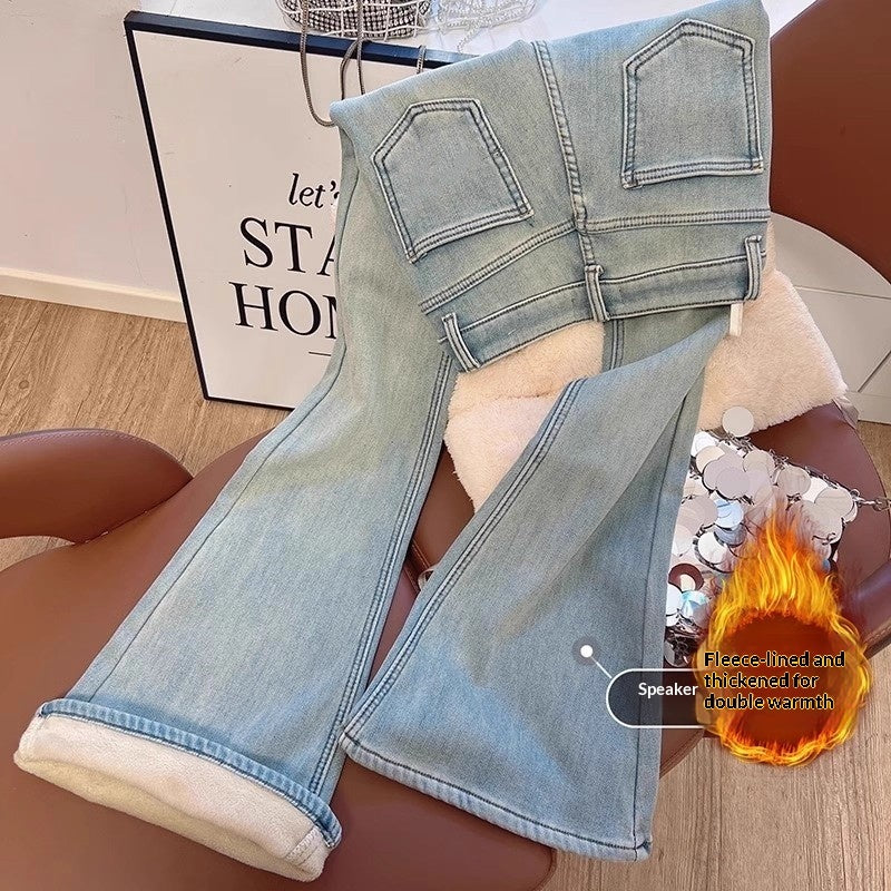 American-style Vintage Khaki Flared High-waist Brown Maillard Loose Floor-length Pants - [[{"value":"{{ Babyvera Babyvera  }}"}]]