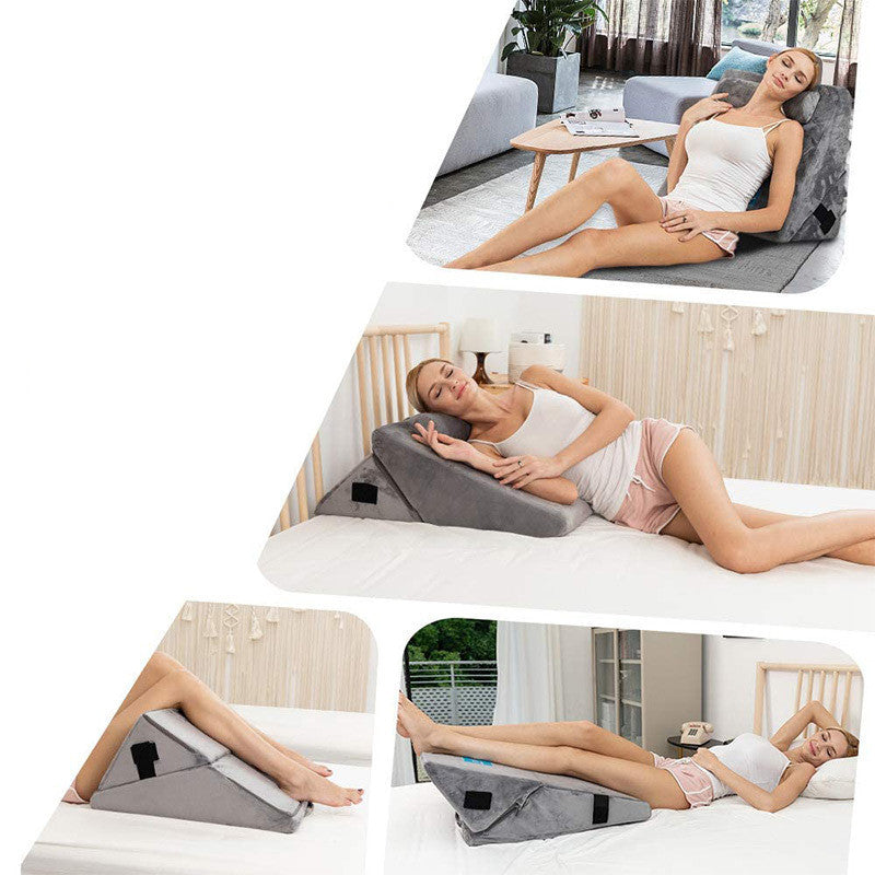 Multifunctional Triangular Wedge Pillow Nursing Pad Waist Cushion - [[{"value":"{{ Babyvera Babyvera  }}"}]]