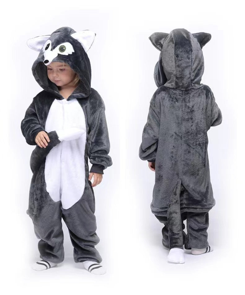 Flannel Children's Animal One-piece Pajamas - [[{"value":"{{ Babyvera Babyvera  }}"}]]