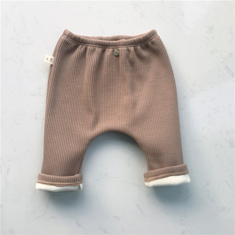 Autumn Baby Threaded Elastic Leggings Casual Trousers - [[{"value":"{{ Babyvera Babyvera  }}"}]]