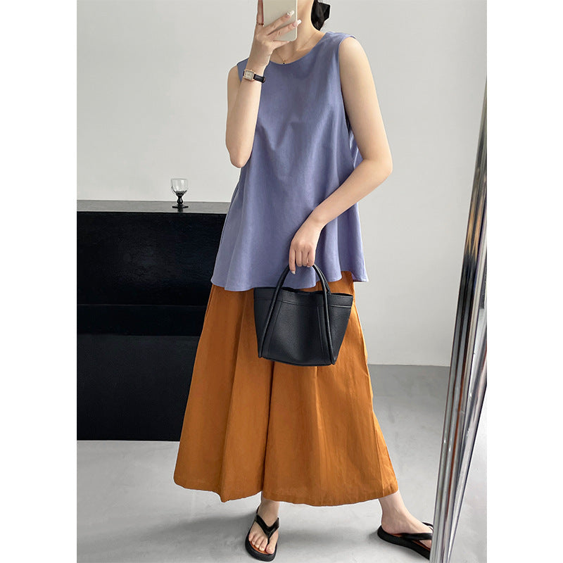 Sleeveless Shirt Loose Mid-length Top - [[{"value":"{{ Babyvera Babyvera  }}"}]]