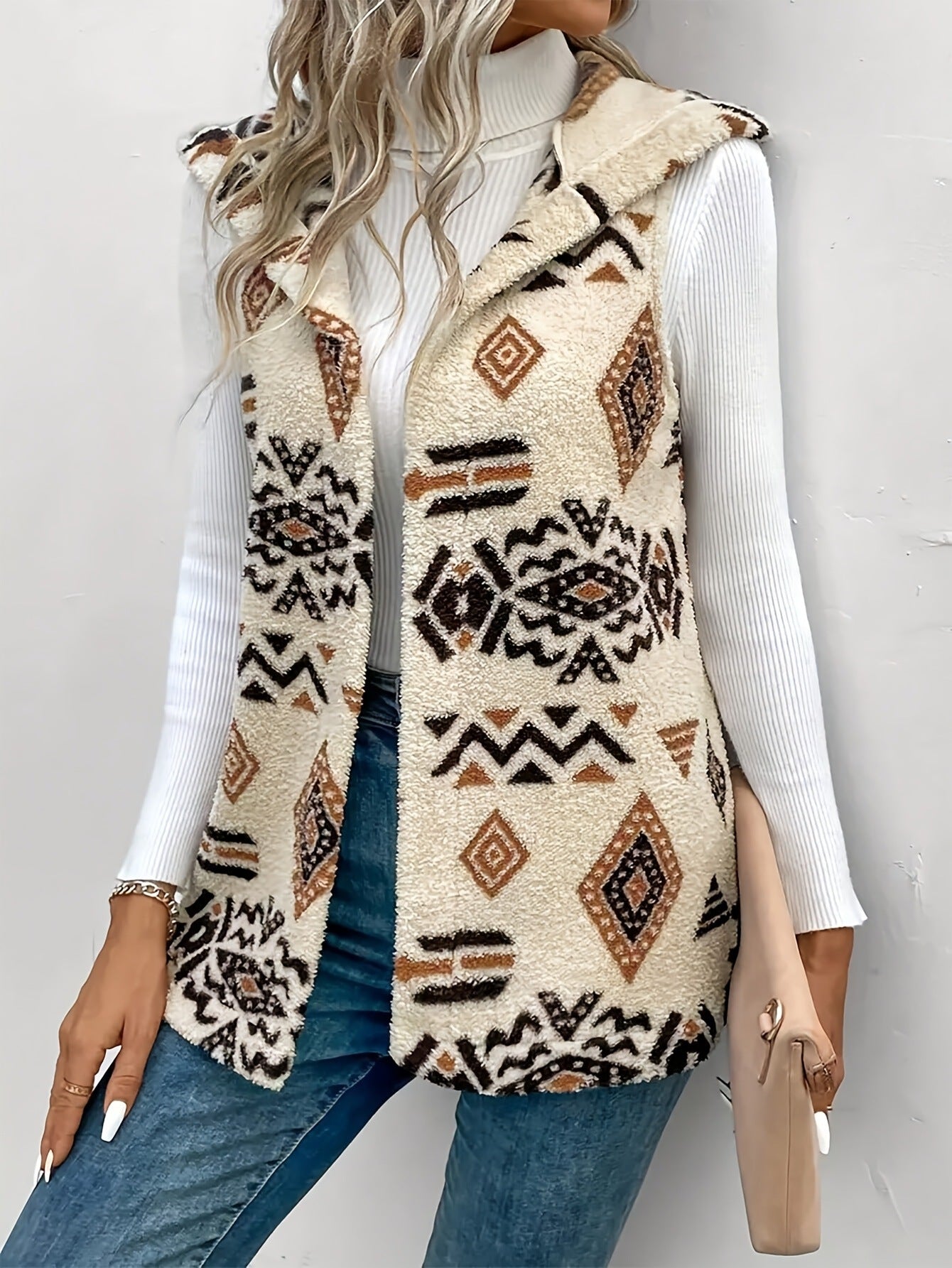 Women's Double-sided Printed Hooded Vest - [[{"value":"{{ Babyvera Babyvera  }}"}]]