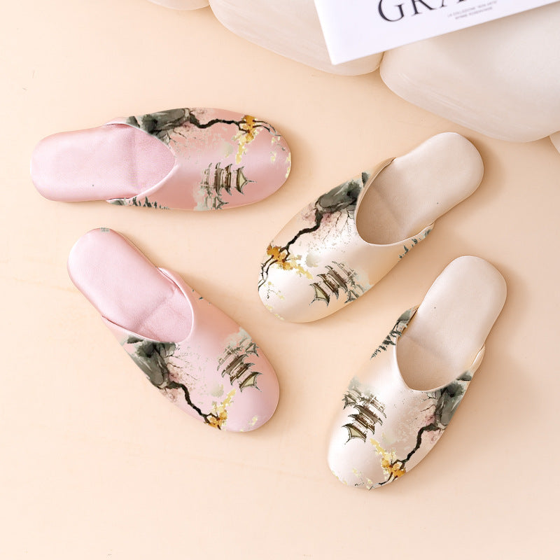Women's Fashionable Non-slip Printed Fabric Slippers - [[{"value":"{{ Babyvera Babyvera  }}"}]]