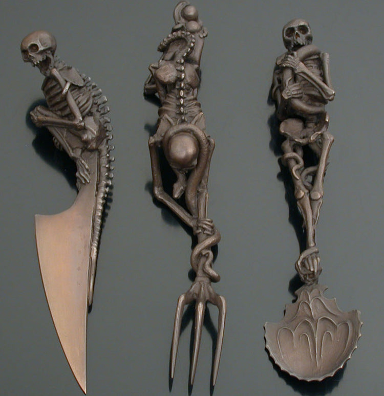 Halloween Gift Skeletal Cutlery Sets - [[{"value":"{{ Babyvera Babyvera  }}"}]]