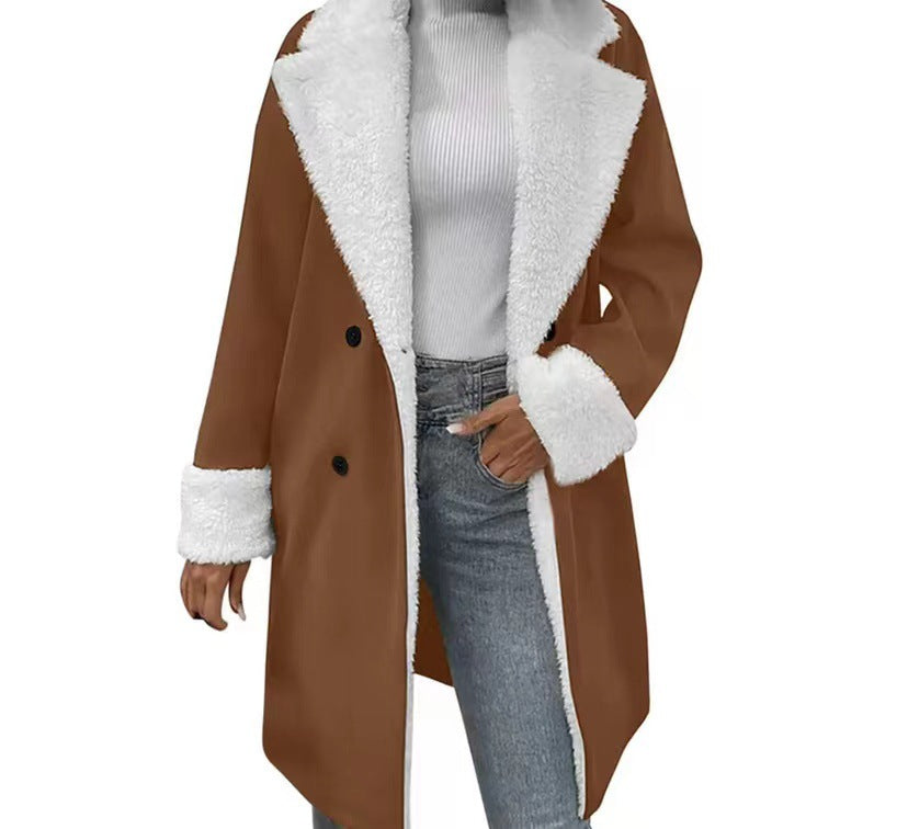 Leisure Commute Woolen Coat For Women - [[{"value":"{{ Babyvera Babyvera  }}"}]]