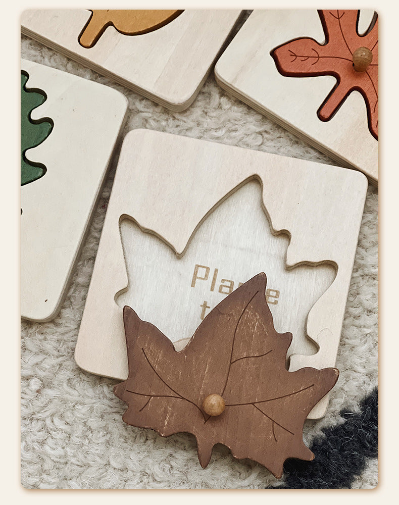 Leaf Panel Puzzle Montessori Early Education - [[{"value":"{{ Babyvera Babyvera  }}"}]]