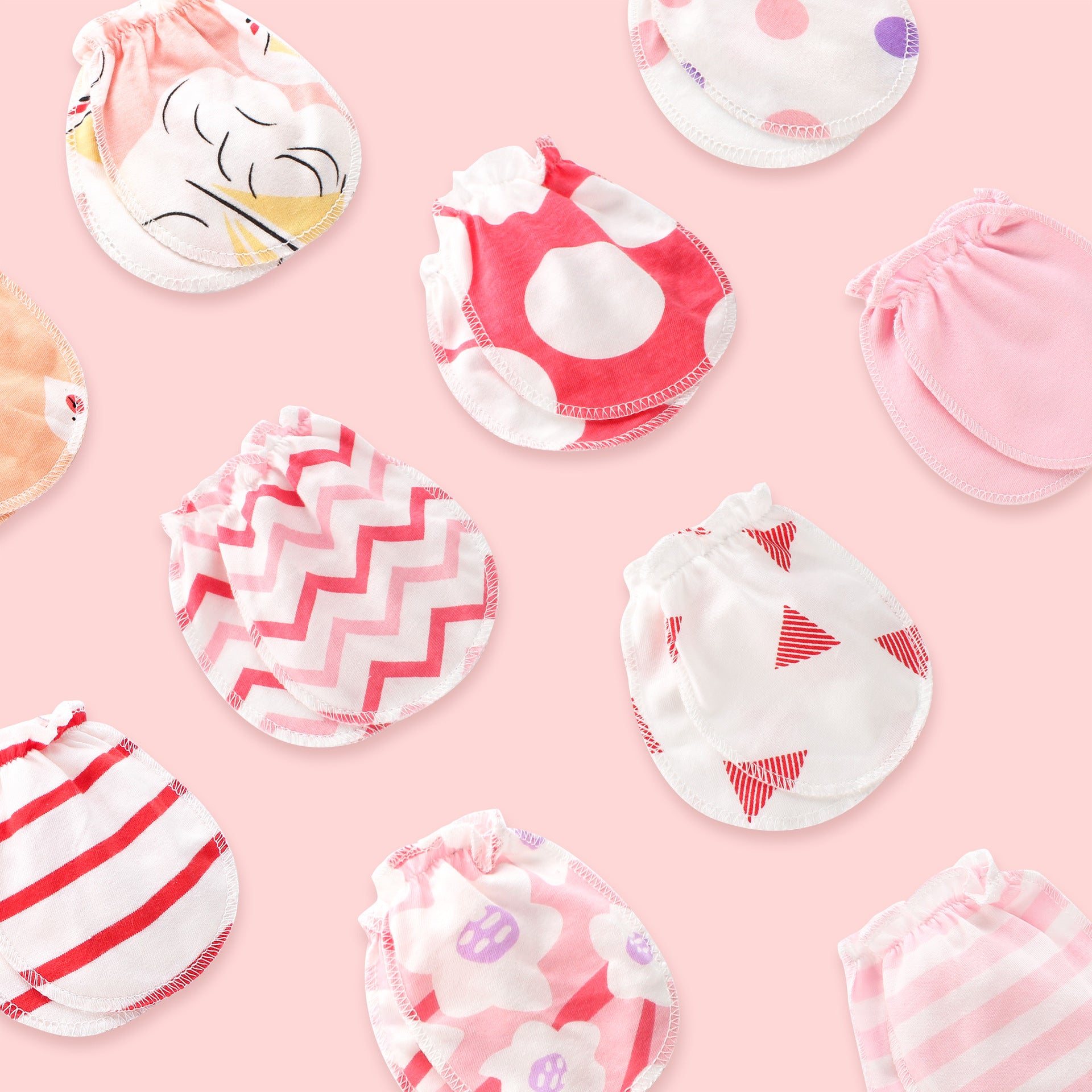 3 Pairs Baby Gloves 0-6 Months Early Baby Anti-grasping Gloves - [[{"value":"{{ Babyvera Babyvera  }}"}]]