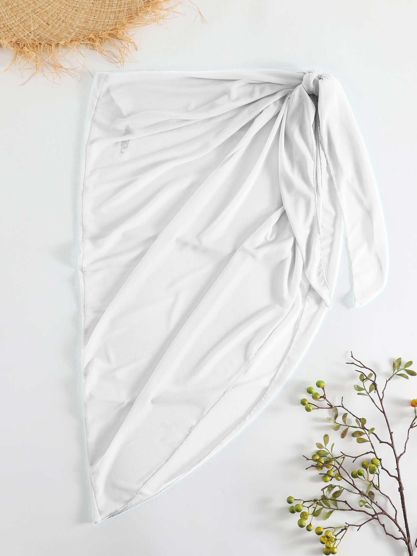 Asymmetrical-cut Sun-protective Sexy Solid-color Beach Dress - [[{"value":"{{ Babyvera Babyvera  }}"}]]