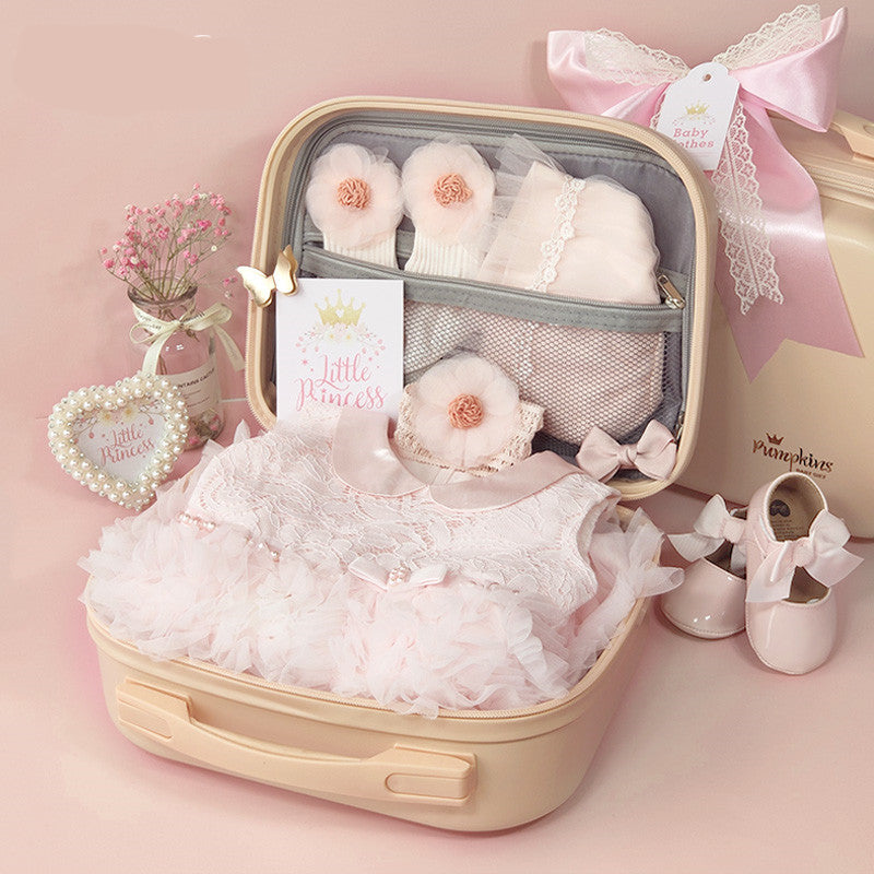 Baby High-end Gift Box Little Princess Dress Lace Dress Suit - [[{"value":"{{ Babyvera Babyvera  }}"}]]