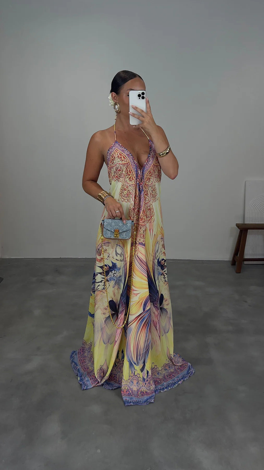Women's Sleeveless Printed Maxi Dress - [[{"value":"{{ Babyvera Babyvera  }}"}]]