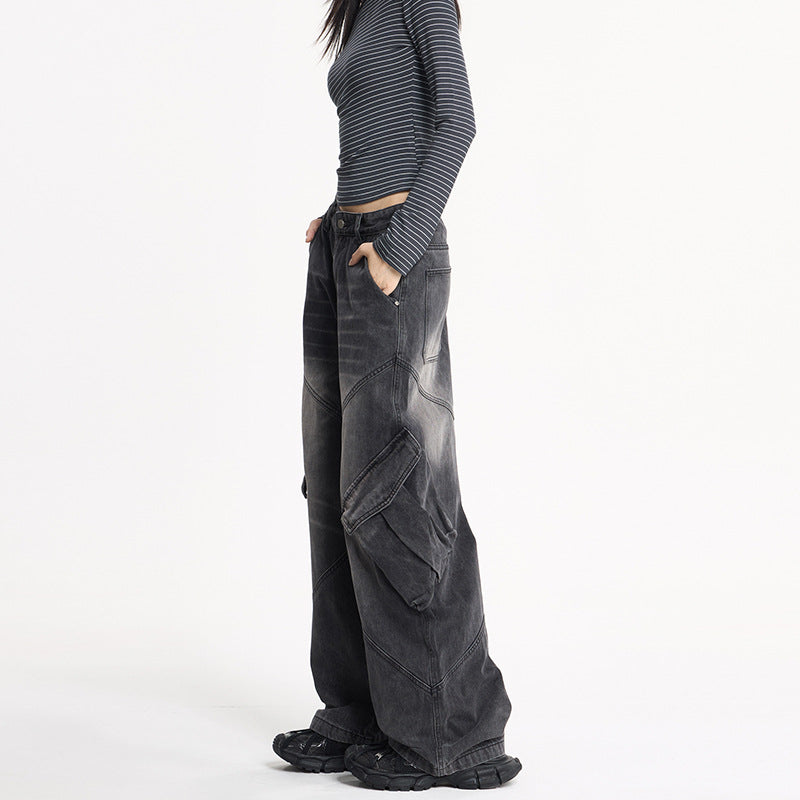 Women's American-style High-street Workwear Denim Jeans - [[{"value":"{{ Babyvera Babyvera  }}"}]]