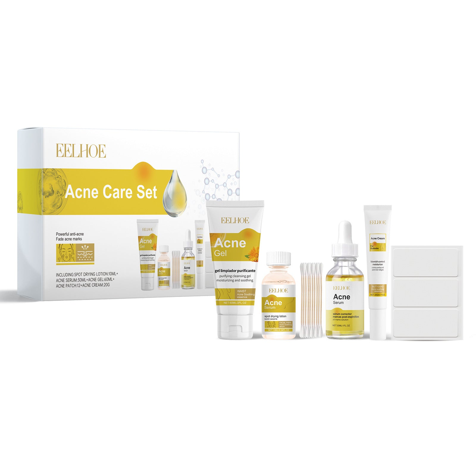 Acne Skin Skin Care Set Care Tender - [[{"value":"{{ Babyvera Babyvera  }}"}]]