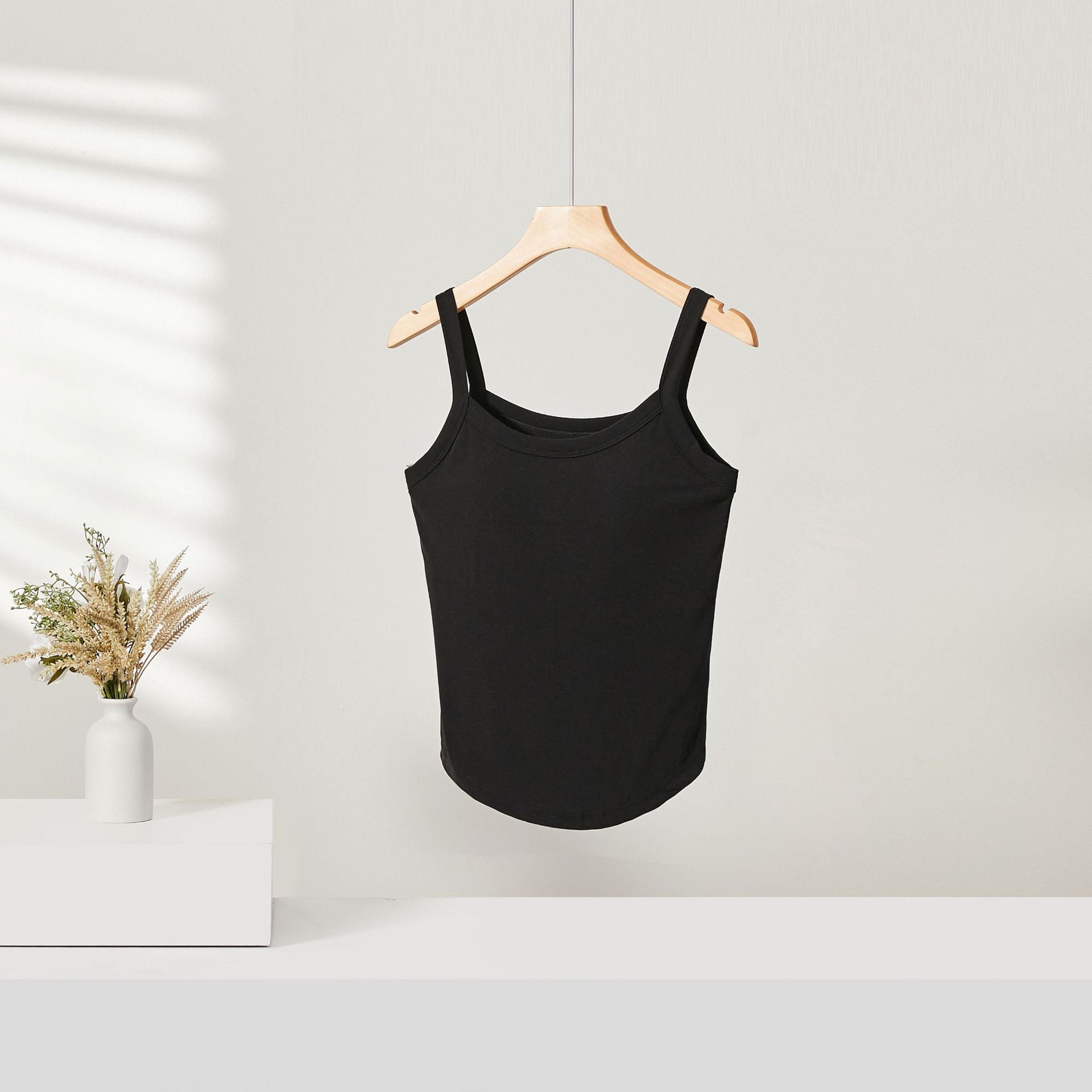 Short Camisole Belly Button Hiding Chest Pad Integrated Slim-fit Anti-exposure - [[{"value":"{{ Babyvera Babyvera  }}"}]]