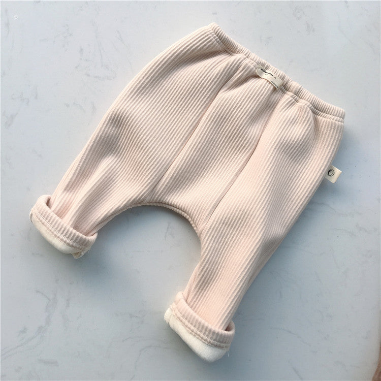 Autumn Baby Threaded Elastic Leggings Casual Trousers - [[{"value":"{{ Babyvera Babyvera  }}"}]]
