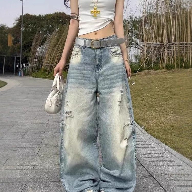 Loose Slimming High-waisted Straight-leg Casual Floor-length Pants - [[{"value":"{{ Babyvera Babyvera  }}"}]]