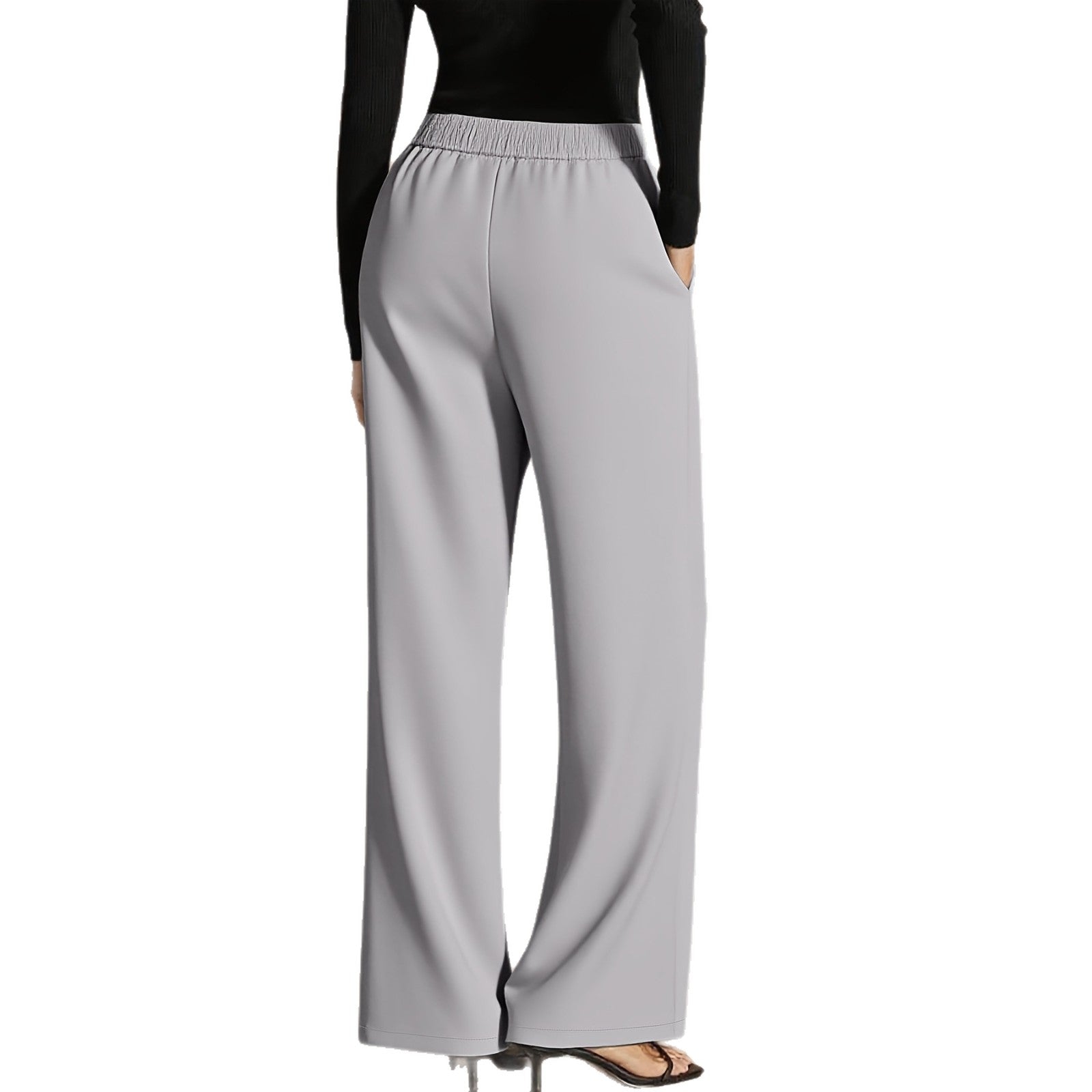 Asymmetrical Draping Suit-style High-waisted Slimming Casual Pants - [[{"value":"{{ Babyvera Babyvera  }}"}]]