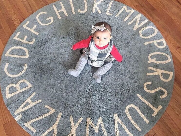 26-letter Round Floor Mat Children's Play Mat Account - [[{"value":"{{ Babyvera Babyvera  }}"}]]