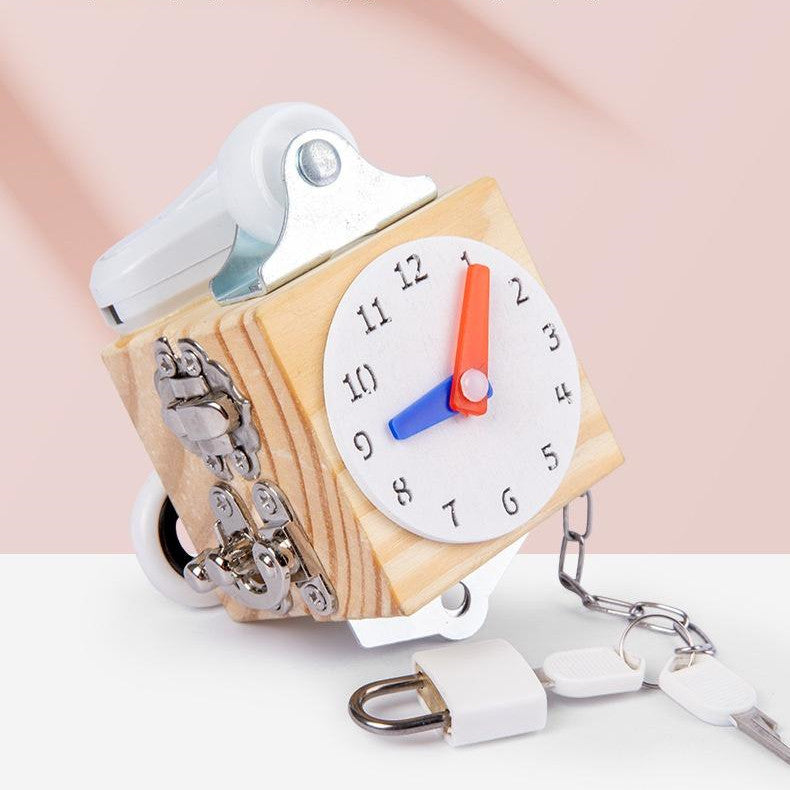 Busy Block Children's Montessori Early Education Teaching Aids Kindergarten Montessori Unlocking Toys - [[{"value":"{{ Babyvera Babyvera  }}"}]]