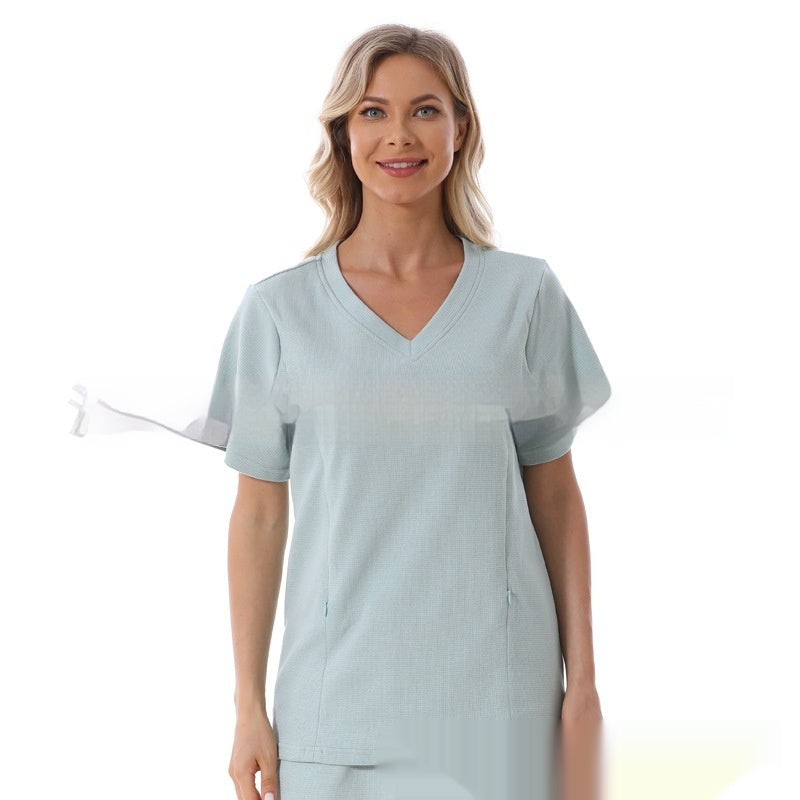 Home Wear Summer Waffle Short Maternity Suit - [[{"value":"{{ Babyvera Babyvera  }}"}]]