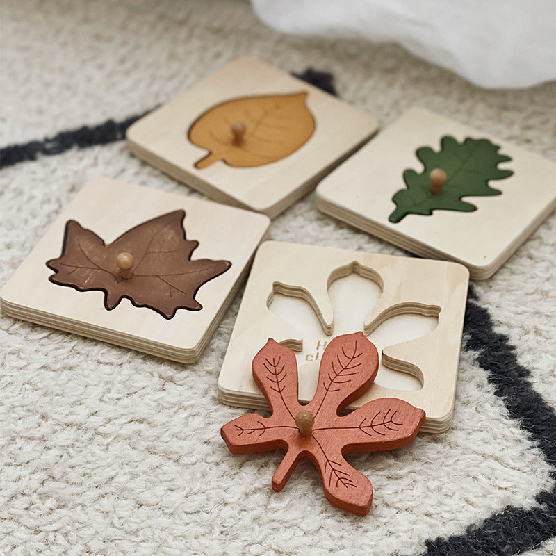 Leaf Panel Puzzle Montessori Early Education - [[{"value":"{{ Babyvera Babyvera  }}"}]]