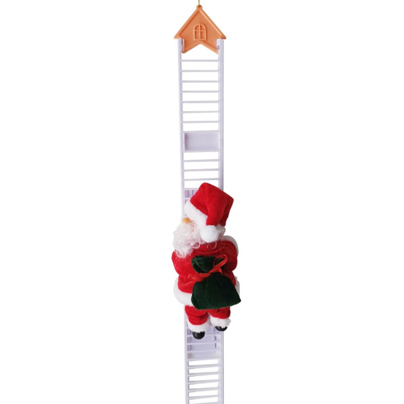 Climbing Ladder Electric Santa Claus Climbing Red Ladder Doll Toy - [[{"value":"{{ Babyvera Babyvera  }}"}]]