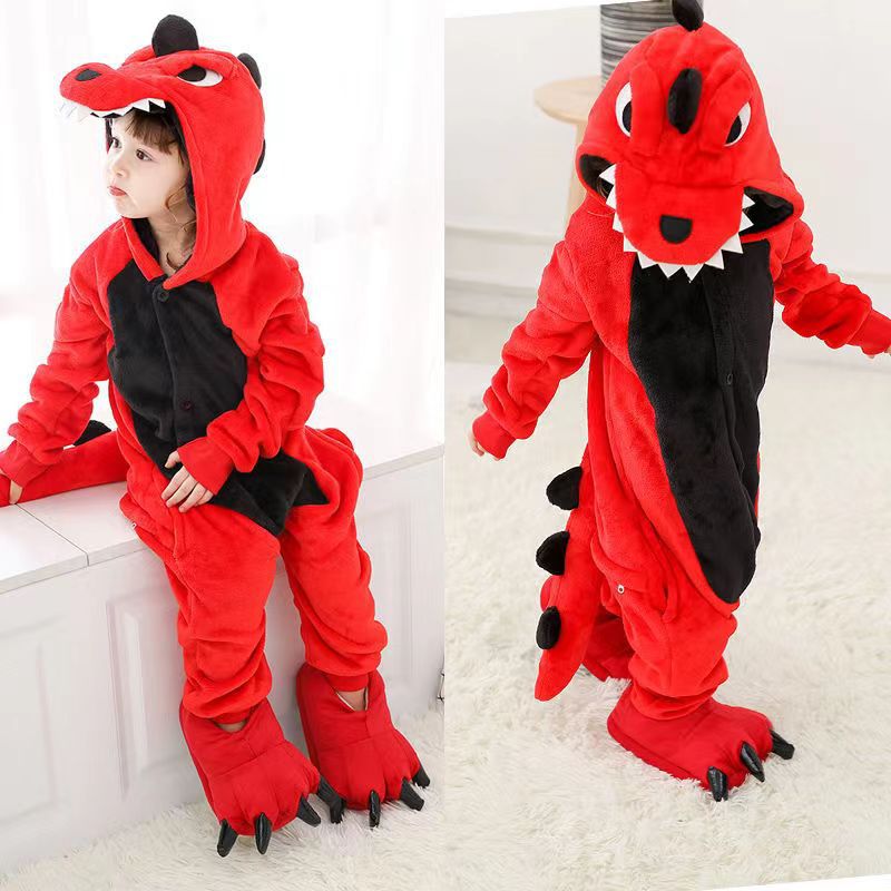 One-piece Animal Pajamas Flannel Children's One-piece Pajamas - [[{"value":"{{ Babyvera Babyvera  }}"}]]