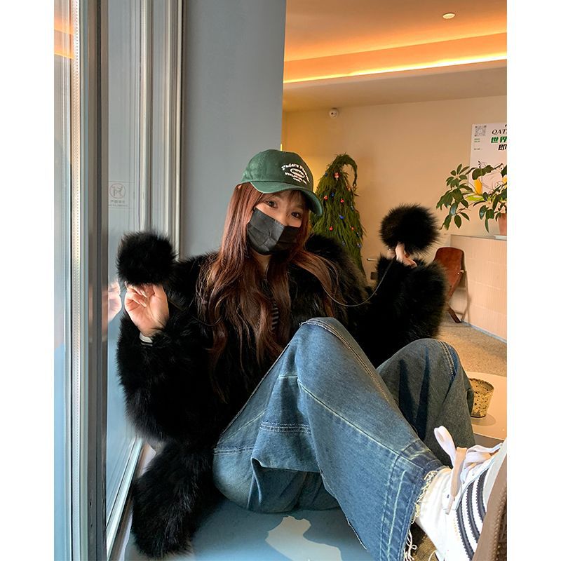 Fashion Fur Young Women Slimming Coat - Babyvera