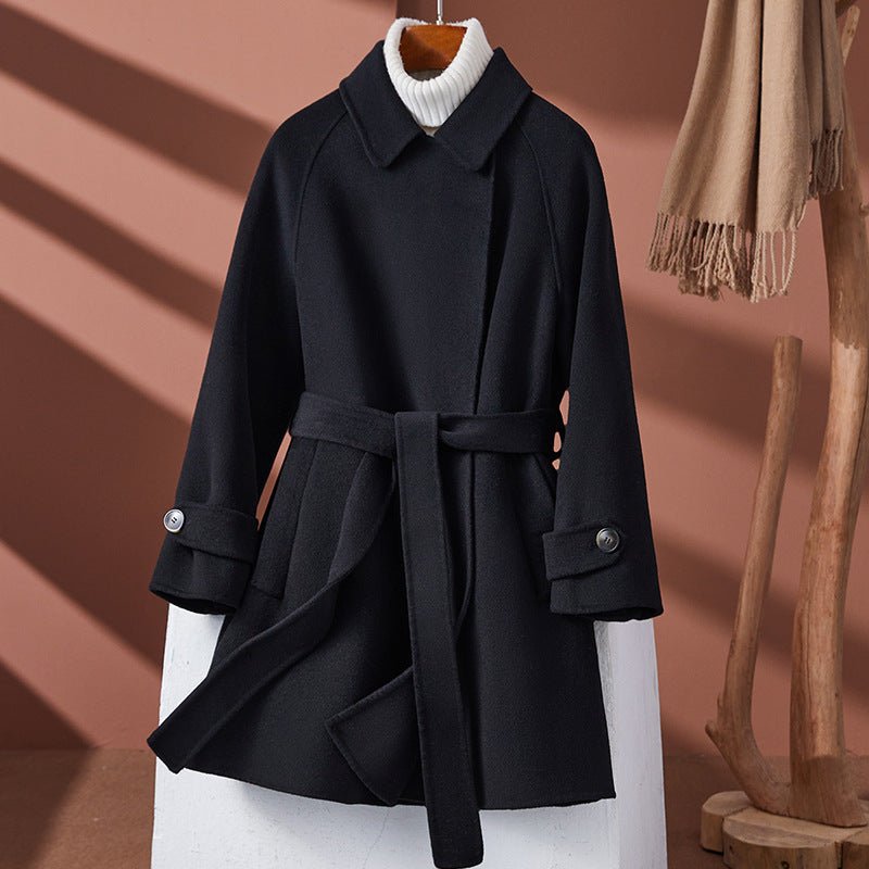 Fashion Personality Reversible Cashmere Coat Women - Babyvera