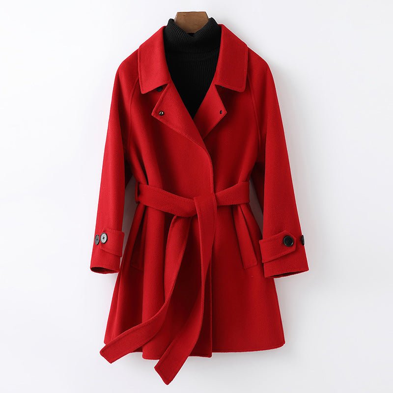 Fashion Personality Reversible Cashmere Coat Women - Babyvera