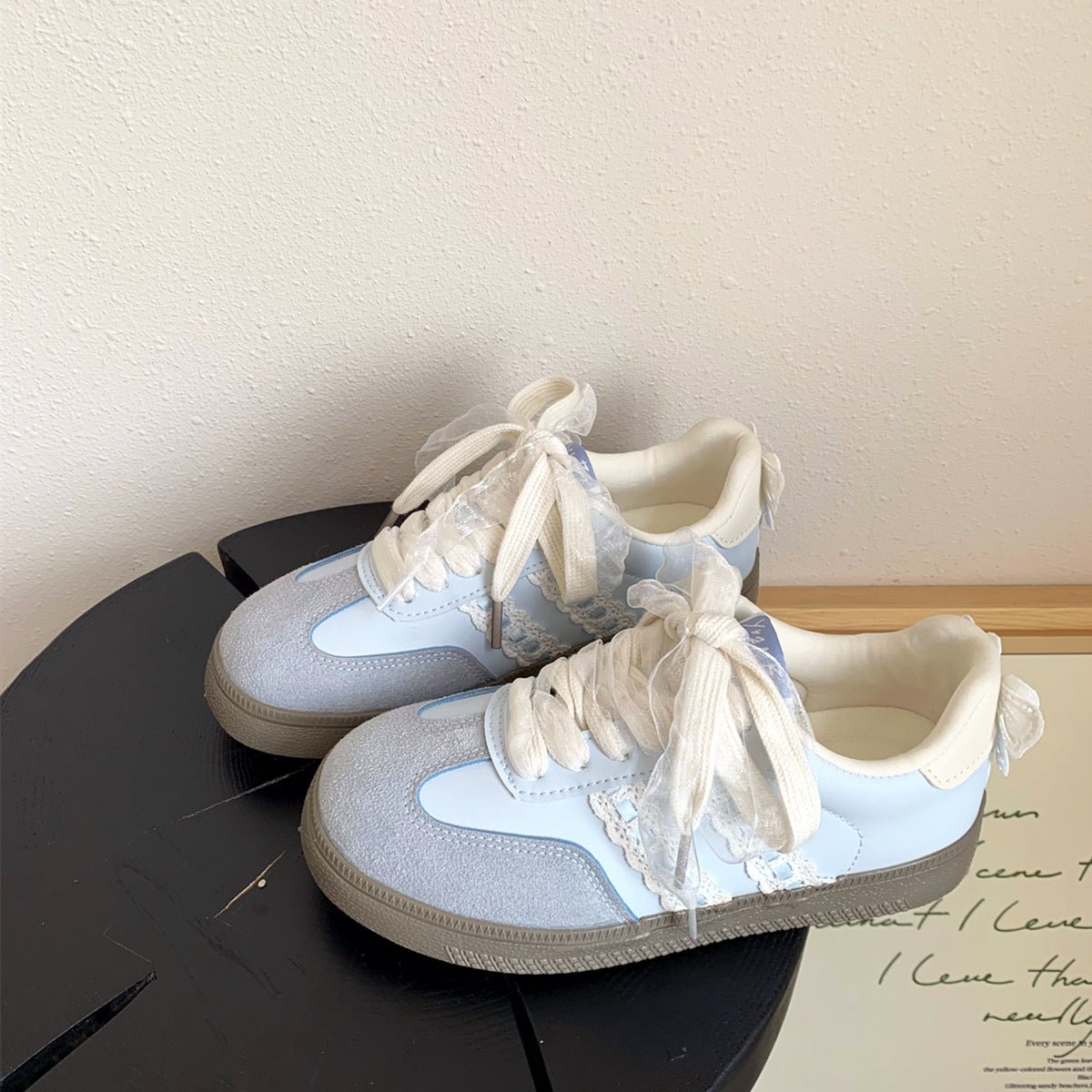 Fashionable Lace Bow - decorated Flat Casual Shoes - Babyvera