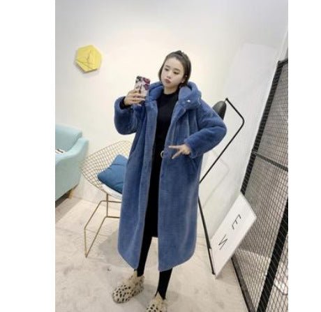 Faux fur mink women plush coat - Babyvera