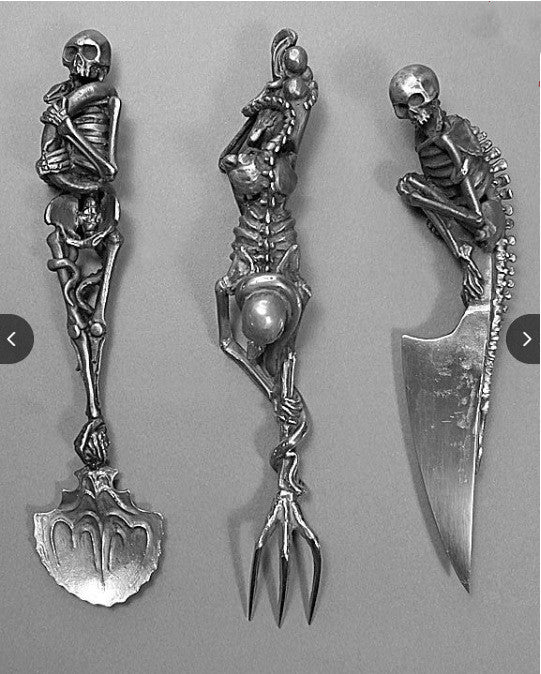 Halloween Gift Skeletal Cutlery Sets - [[{"value":"{{ Babyvera Babyvera  }}"}]]