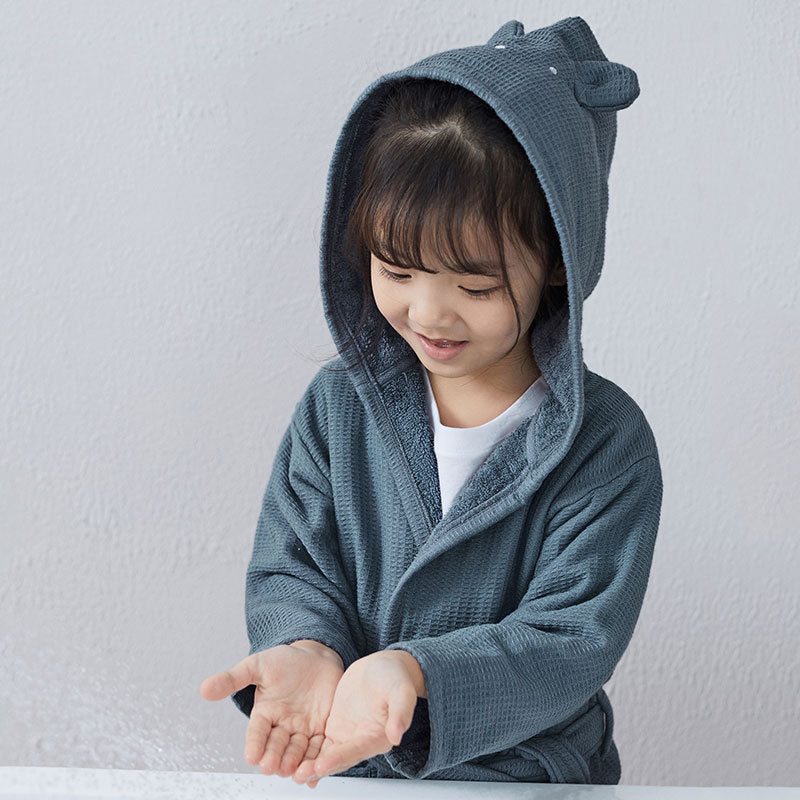 Children's Bathrobes Cotton Towel Material Nightgown Long Sleeve - [[{"value":"{{ Babyvera Babyvera  }}"}]]