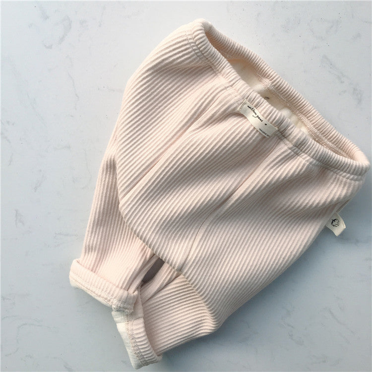 Autumn Baby Threaded Elastic Leggings Casual Trousers - [[{"value":"{{ Babyvera Babyvera  }}"}]]