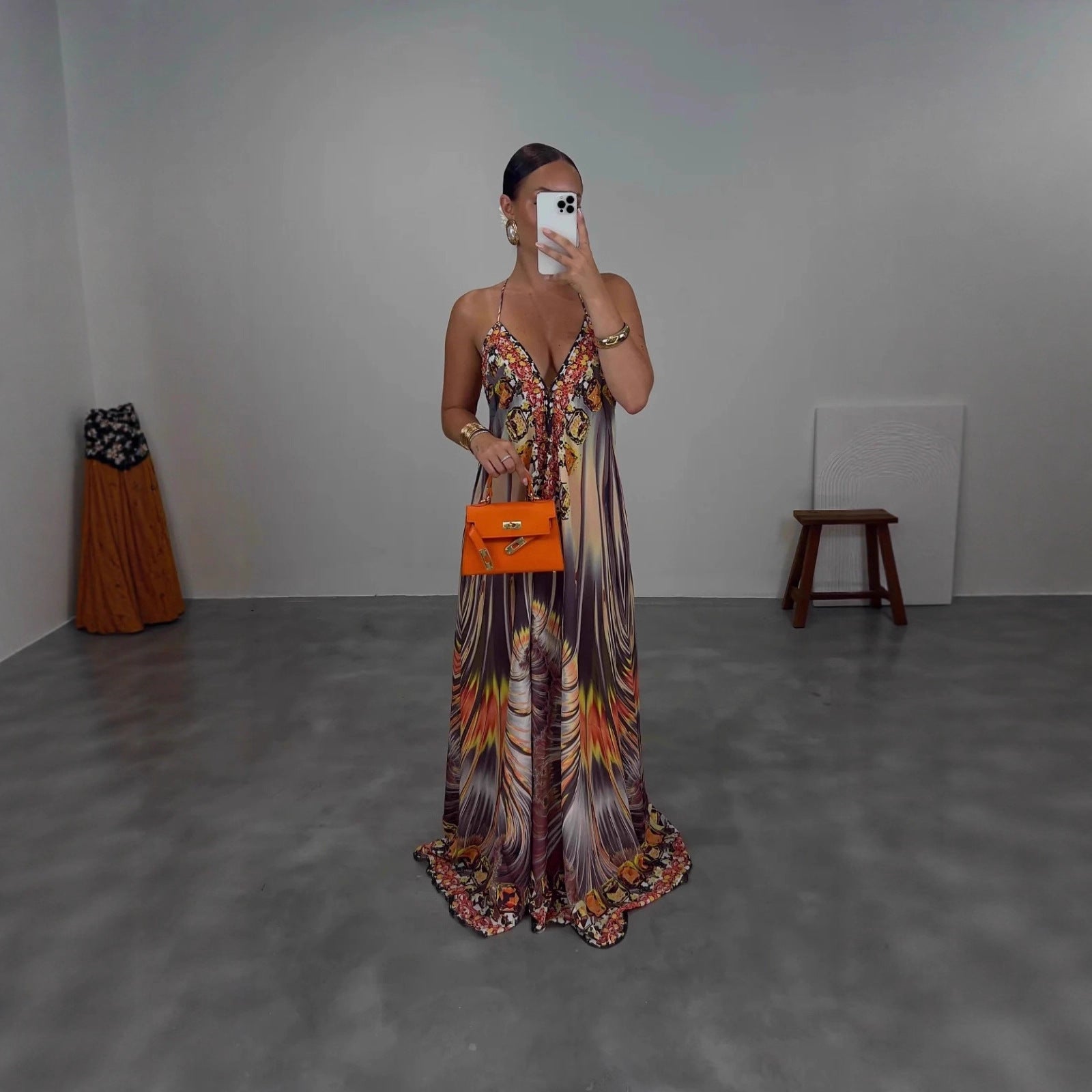 Women's Sleeveless Printed Maxi Dress - [[{"value":"{{ Babyvera Babyvera  }}"}]]