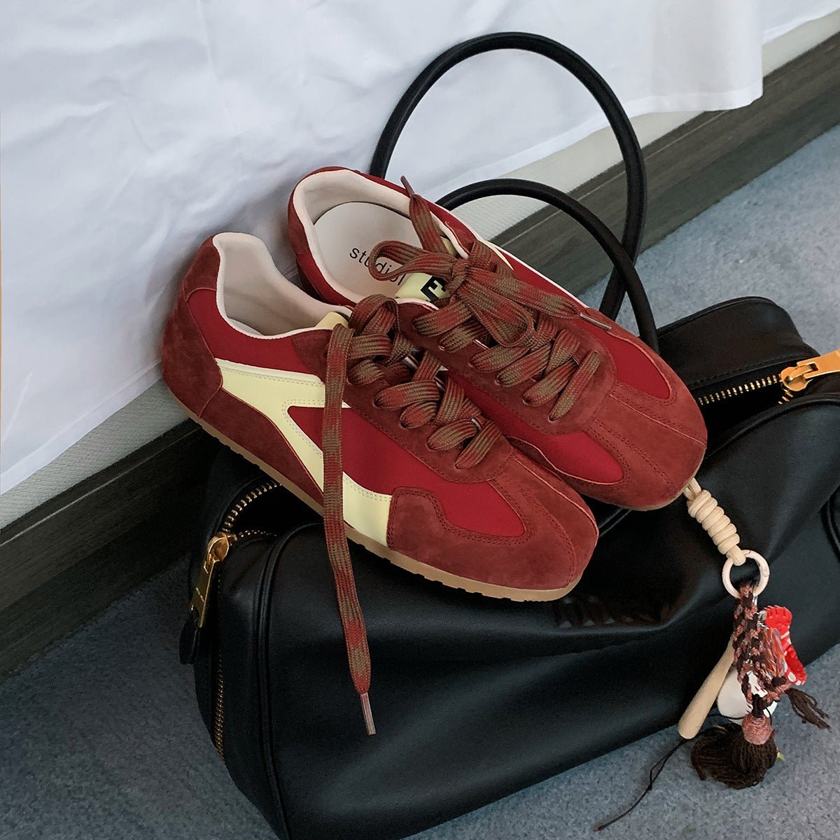 Genuine Leather Trend All - match Retro Casual Women's Shoes - Babyvera