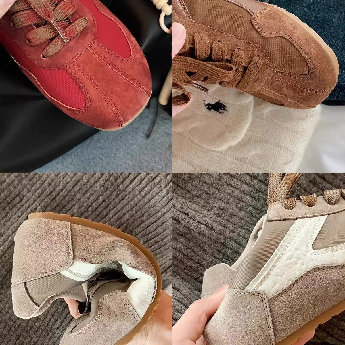 Genuine Leather Trend All - match Retro Casual Women's Shoes - Babyvera