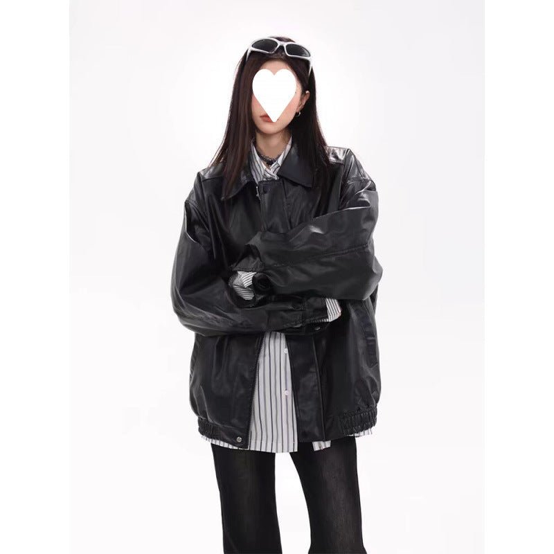 Jacket Turn-down Collar Coat Women - Babyvera