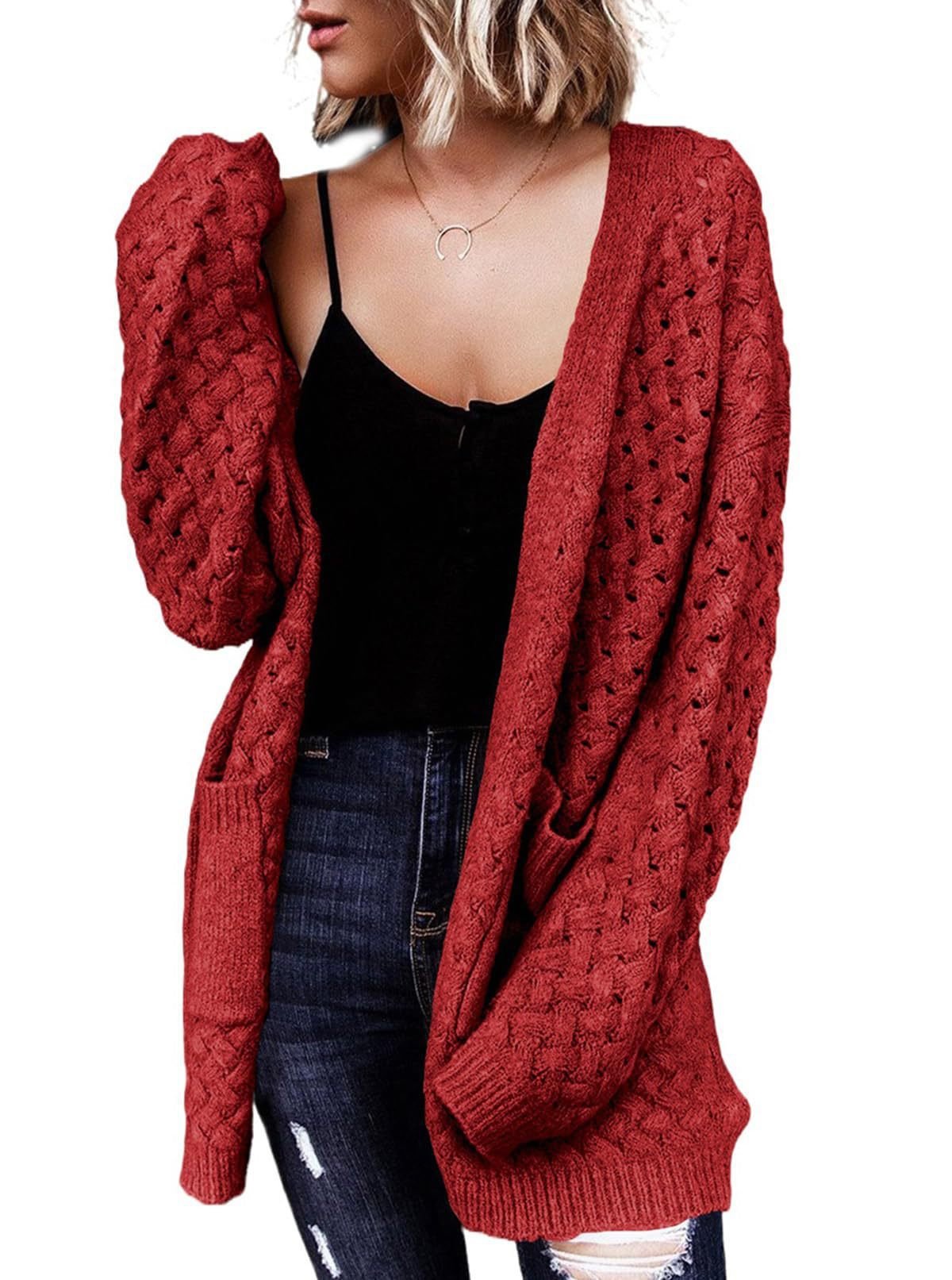 Knitted Cardigan Sweater Coat For Women - Babyvera