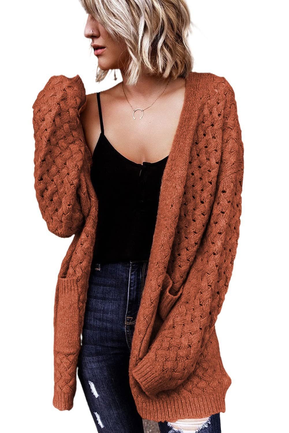 Knitted Cardigan Sweater Coat For Women - Babyvera