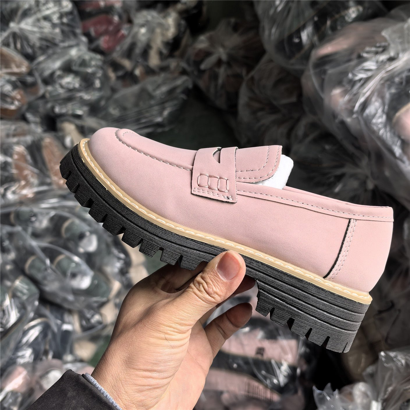 Leather Plus Size Casual Women's Shoes - Babyvera