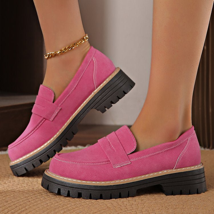 Leather Plus Size Casual Women's Shoes - Babyvera