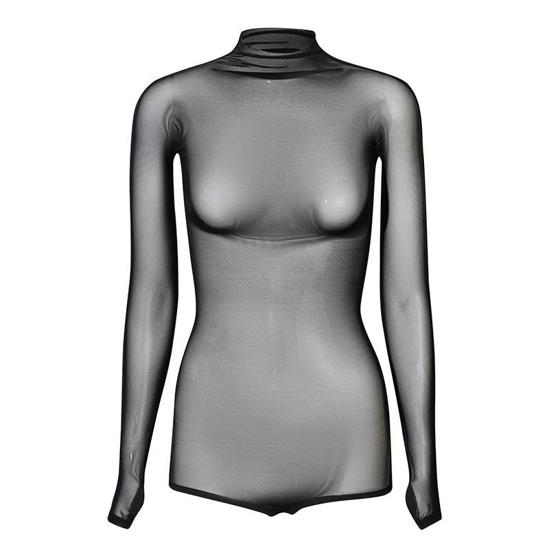 Mesh Jumpsuit Clothing Women's Overall Long Sleeve Exercise Clothing - Babyvera