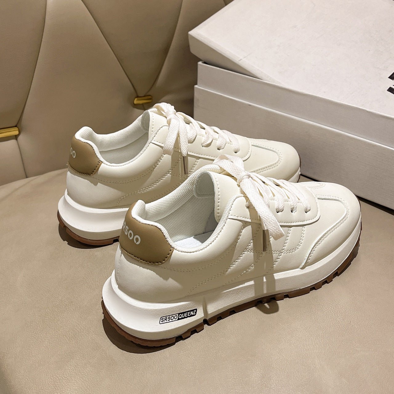 New Autumn Fashion Platform White Women's Shoes - Babyvera