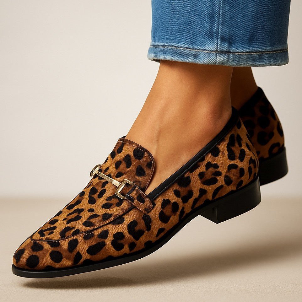 New Pointed - toe Low - cut Leopard - print Casual Shoes - Babyvera