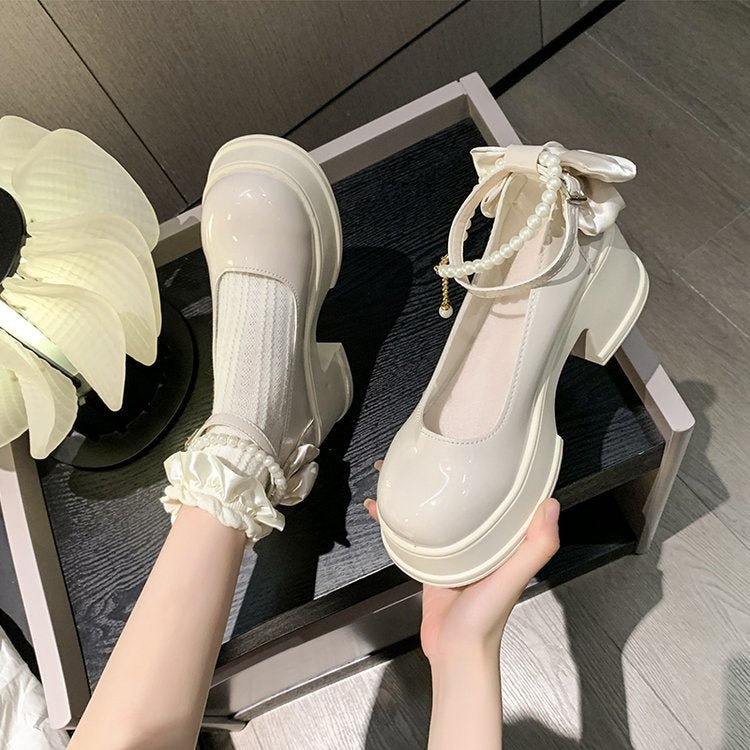 New - style French - style Elegant Leather Shoes - Babyvera