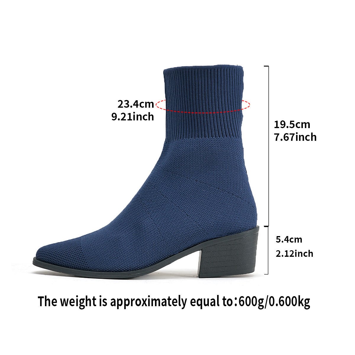 New Style Mid - calf Pointed - toe Socks That Flatter And Slim The Legs Paired With Ankle Boots - Babyvera
