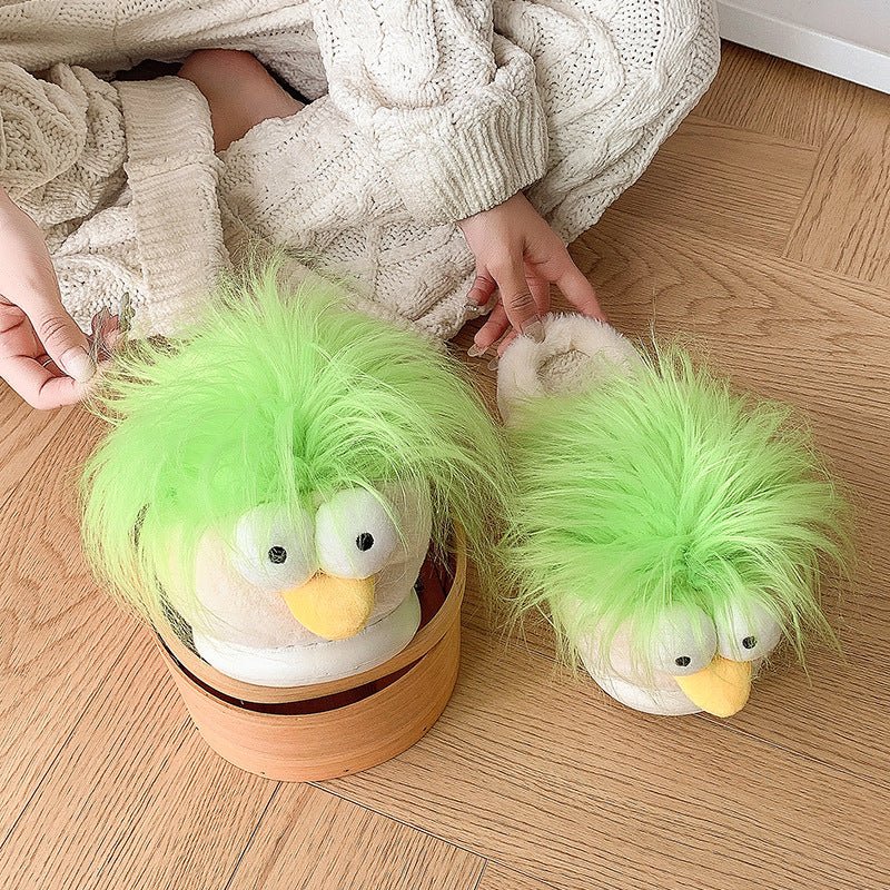 New Stylish And Quirky Indoor Home Warm Plush Slippers - Babyvera