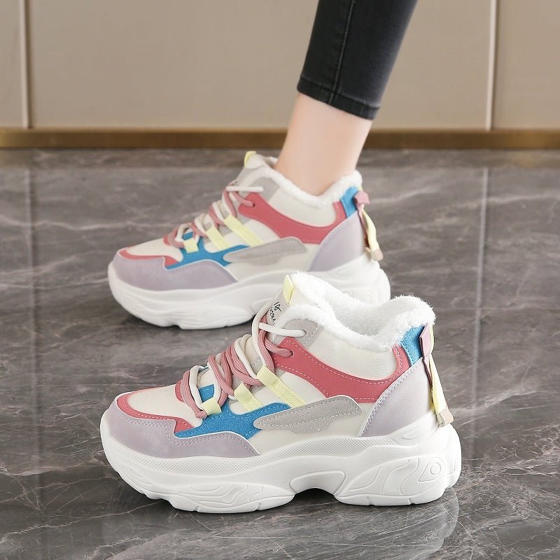 New Thickened Warm Ultra - comfy Fleece - lined Dad Shoes - Babyvera